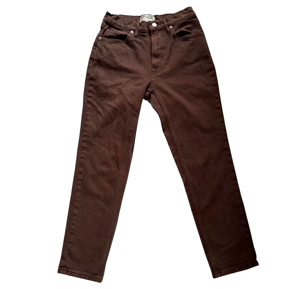 Everlane Jeans Women’s Size 28 Crop Brown Denim Organic Cotton